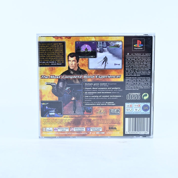 007: Tomorrow Never Dies - Sony Playstation 1 / PS1 Game + Manual - PAL