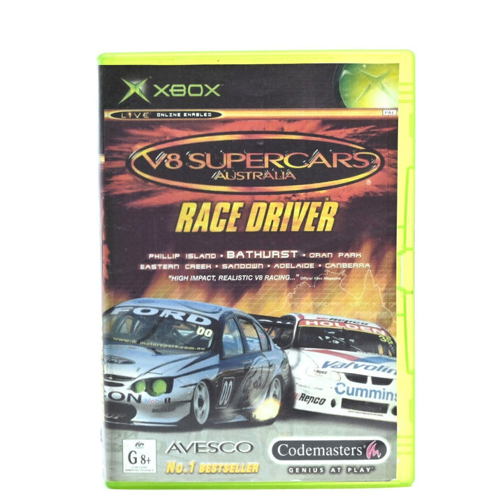 V8 Supercars Australia Race Driver - Original Xbox Game + No Manual - PAL