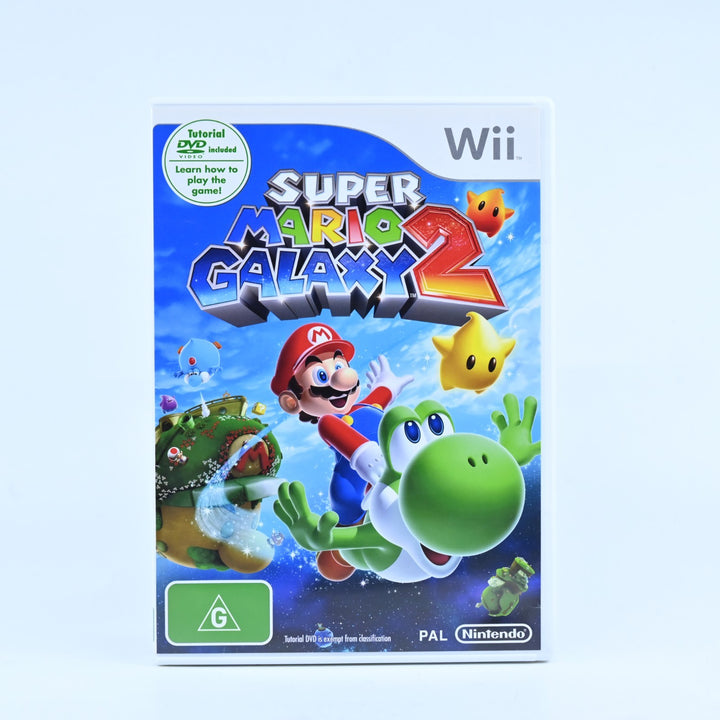 Super Mario Galaxy 2 + Tutorial Disc - Nintendo Wii Game + Manual - PAL