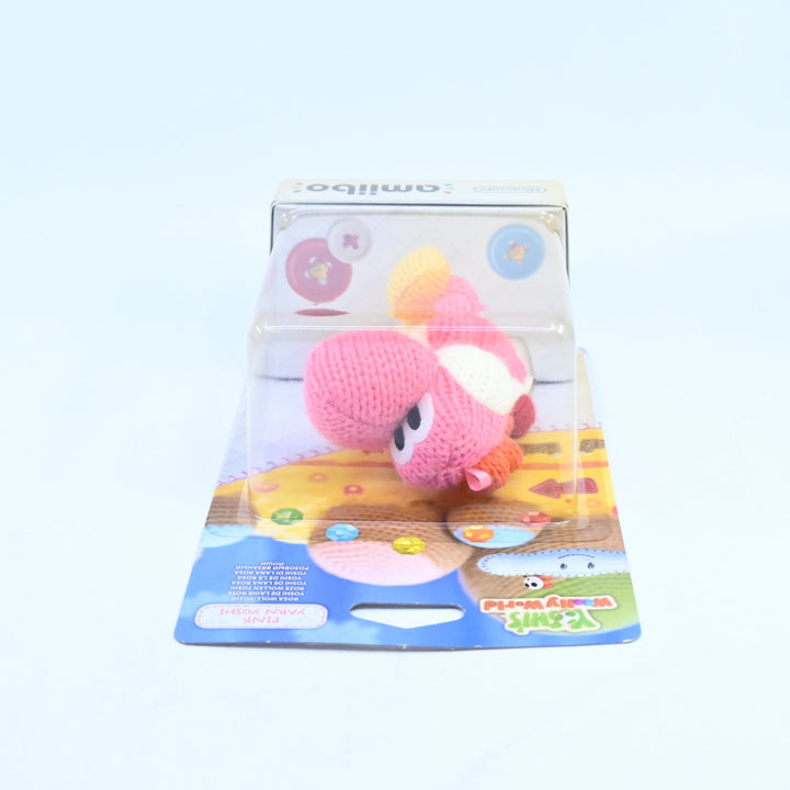 SEALED! Pink Yarn Yoshi Amiibo - Yoshi's Wooly World - Plush Toy