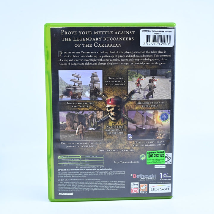 Pirates Of The Caribbean - Original Xbox Game + Manual - PAL - MINT DISC!