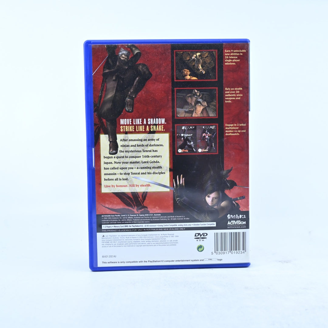 Tenchu: Wrath of Heaven - Sony Playstation 2 / PS2 Game + Manual - PAL