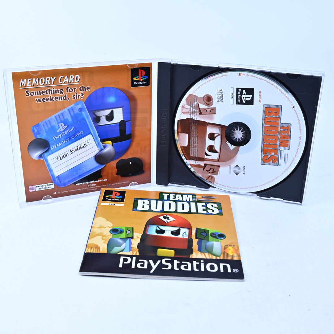 Team Buddies - Sony Playstation 1 / PS1 Game + Manual - PAL - MINT DISC!