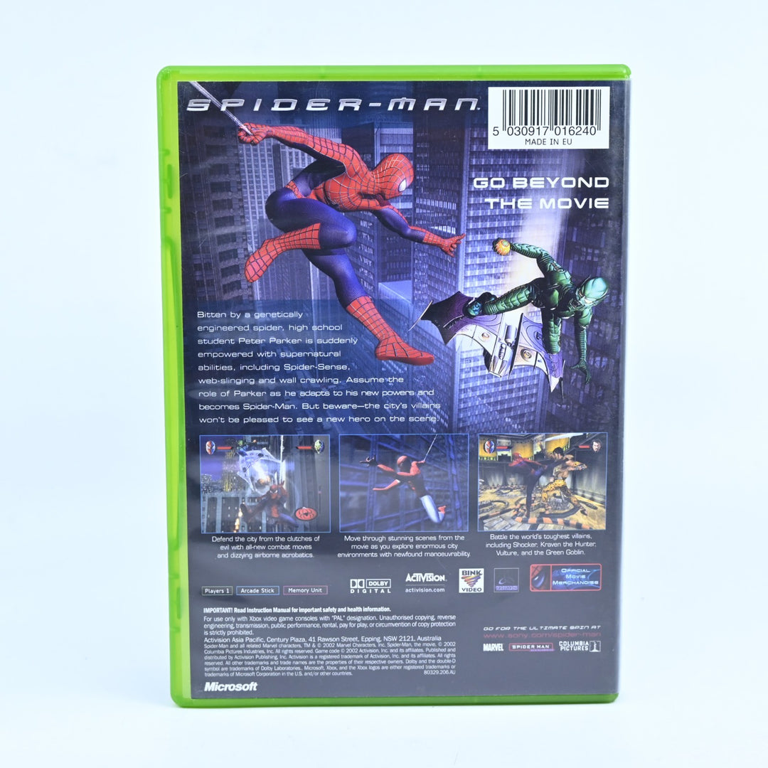 Spider-Man - Original Xbox Game + Manual - PAL - NEAR MINT DISC!