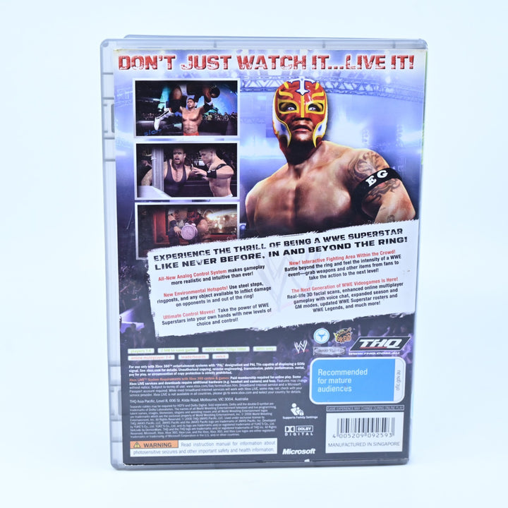 WWE Smackdown vs Raw 2007 - Xbox 360 Game + Manual - PAL - MINT DISC!