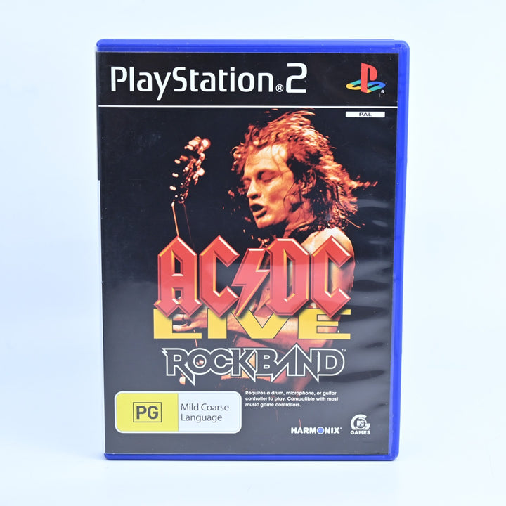AC/DC Live: RockBand - Sony Playstation 2 / PS2 Game + Manual - PAL - MINT DISC!