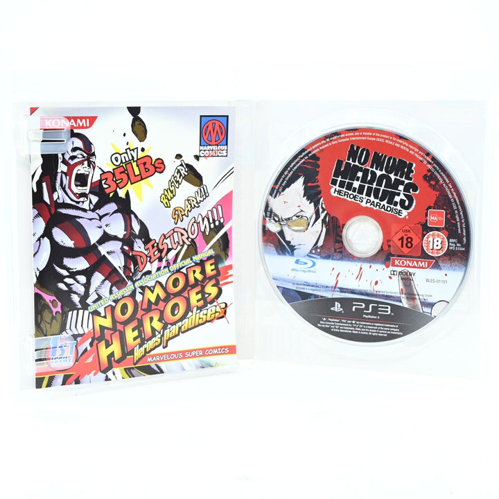 No More Heroes: Heroes Paradise - Sony Playstation 3 / PS3 Game + Manual