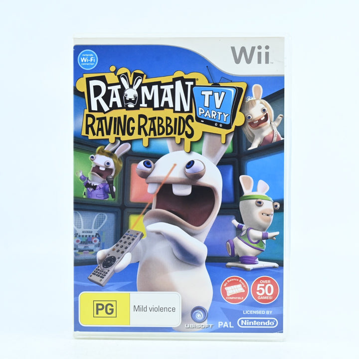 Rayman Raving Rabbids: TV Party - Nintendo Wii Game - PAL - MINT DISC!