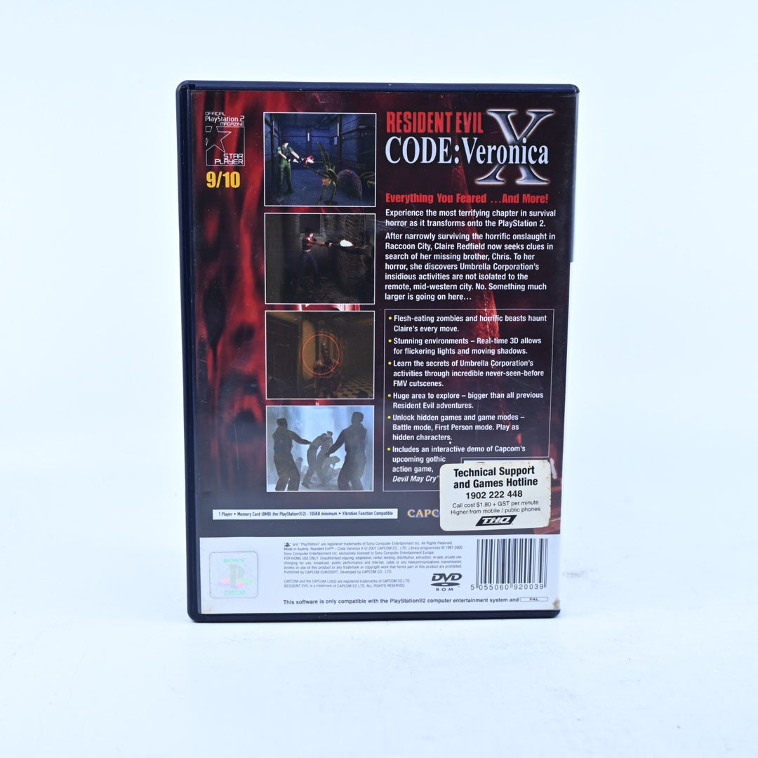 Resident Evil CODE: Veronica X - PS2 Game + Manual + DMC Demo - PAL - MINT DISC!