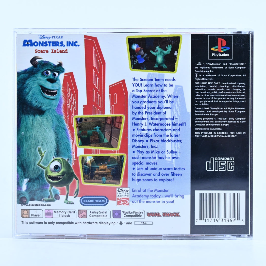 Monsters, Inc. Scare Island - Playstation 1 / PS1 Game + Manual
