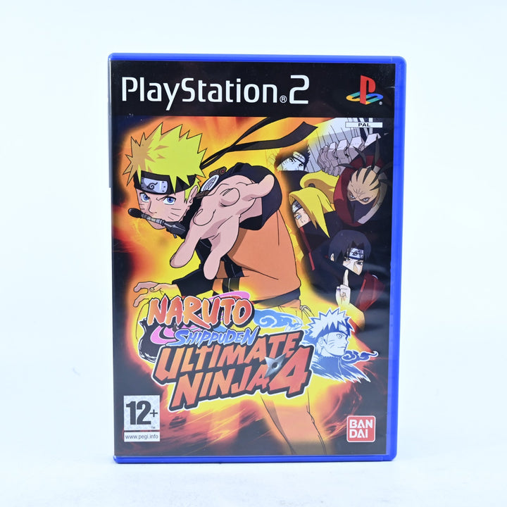 Naruto Shippuden Ultimate Ninja 4 Sony Playstation 2 PS2 Game + Manual + Sleeve