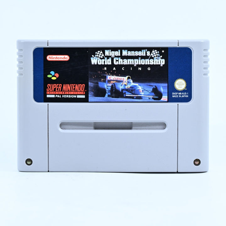 Nigel Mansell's World Championship Racing - Super Nintendo / SNES Game - Pal