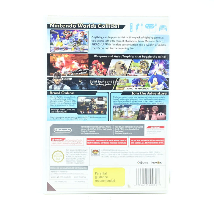 Super Smash Bros. Brawl #2 - Nintendo Wii Game - PAL - FREE POST!