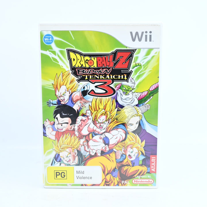 Dragon Ball Z Budokai Tenkaichi 3 - Nintendo Wii Game + Manual - PAL - MINT DISC