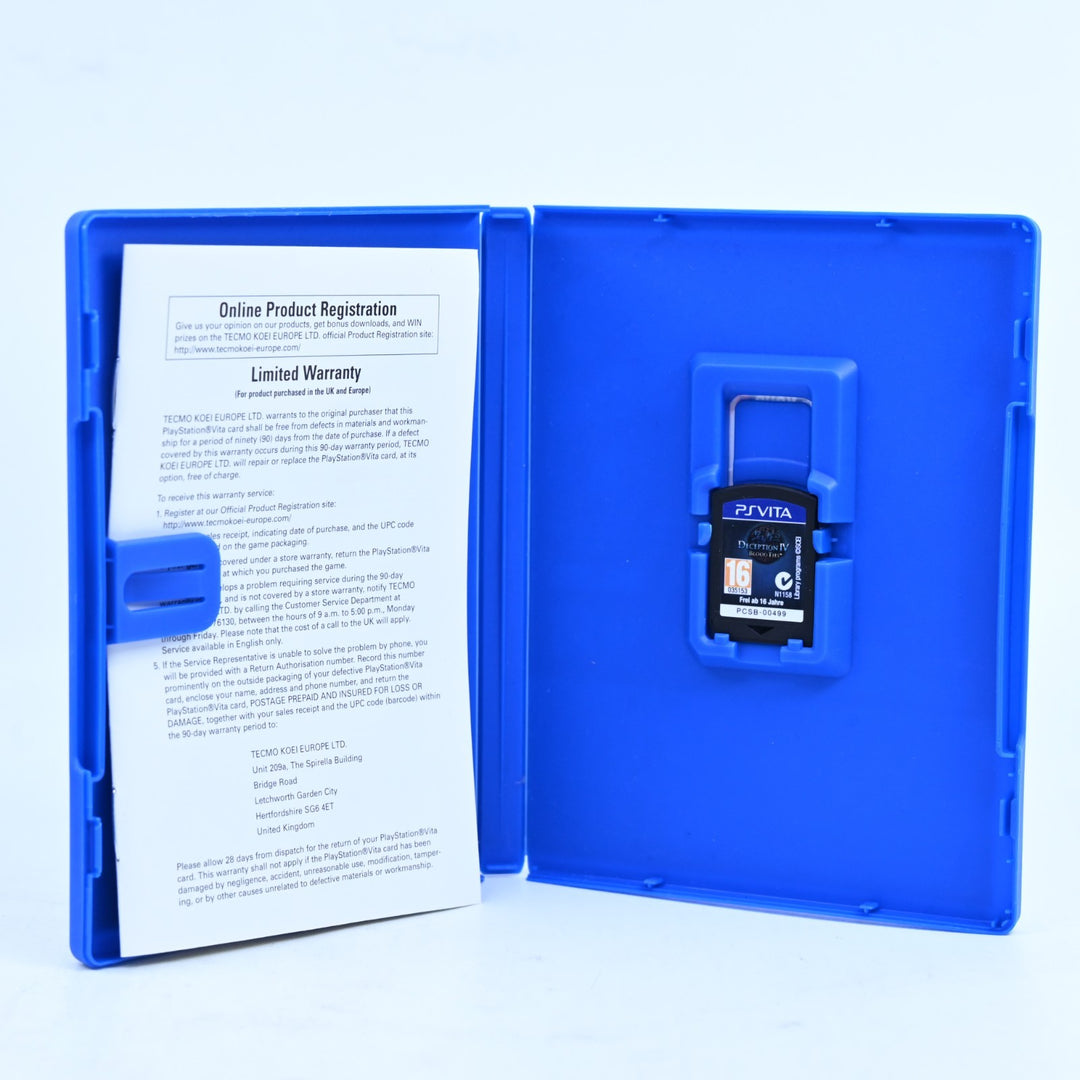 Deception IV: Blood Ties - Sony PS Vita Game - FREE POST!