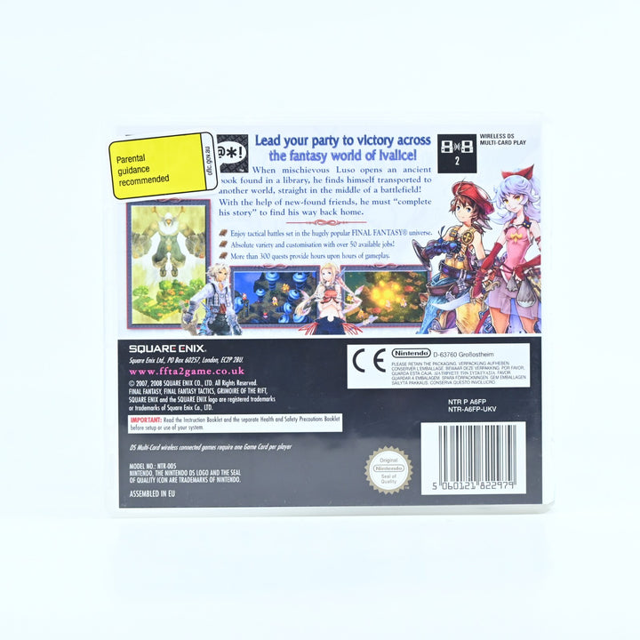 Final Fantasy Tactics A2: Grimoire of the Rift - Nintendo DS Game - PAL + Manual