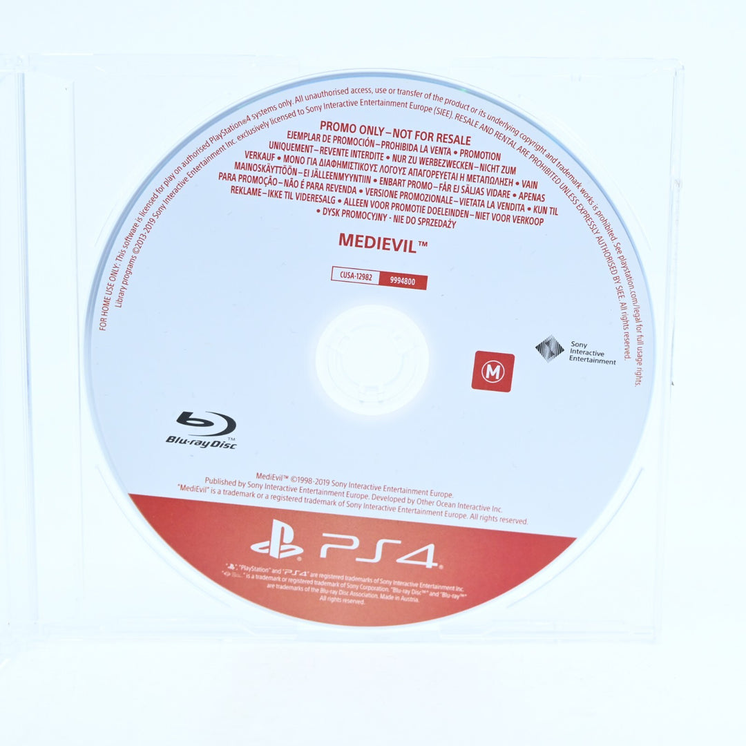 Medievil - Promo Disc - Sony Playstation 4 / PS4 Game - Disc Only - MINT DISC!