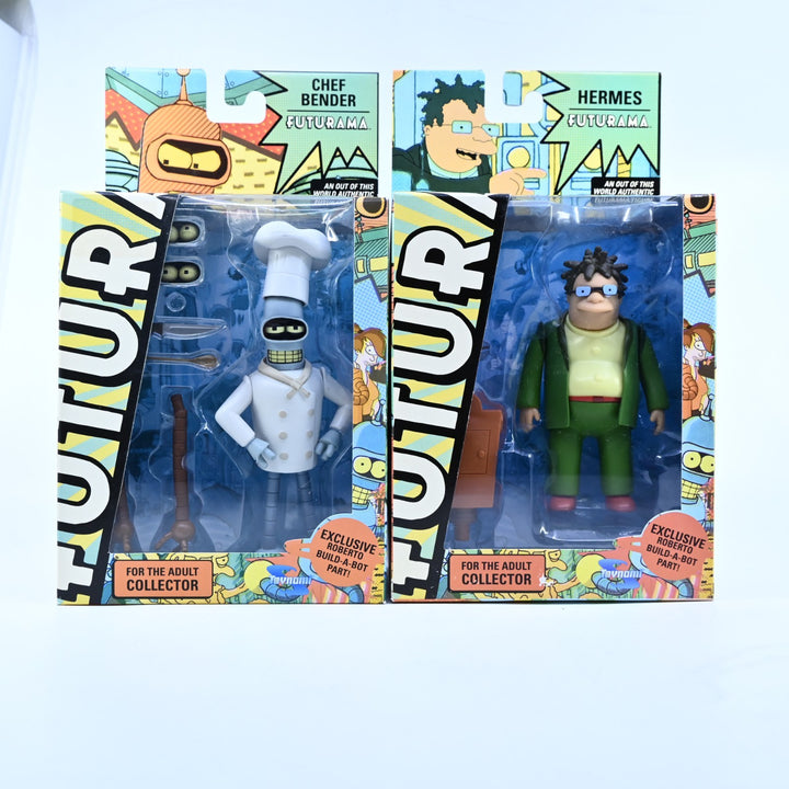 SEALED! Futurama Build-A-Bot - Roberto - Complete Toynami Figure Set - 2009