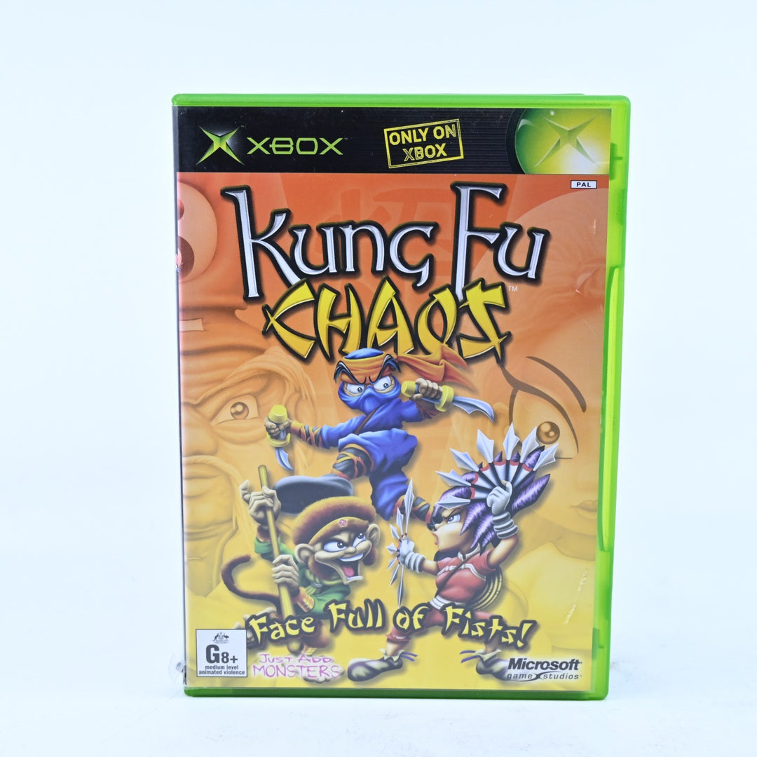 Kung Fu Chaos - Original Xbox Game + Manual - PAL - MINT DISC!