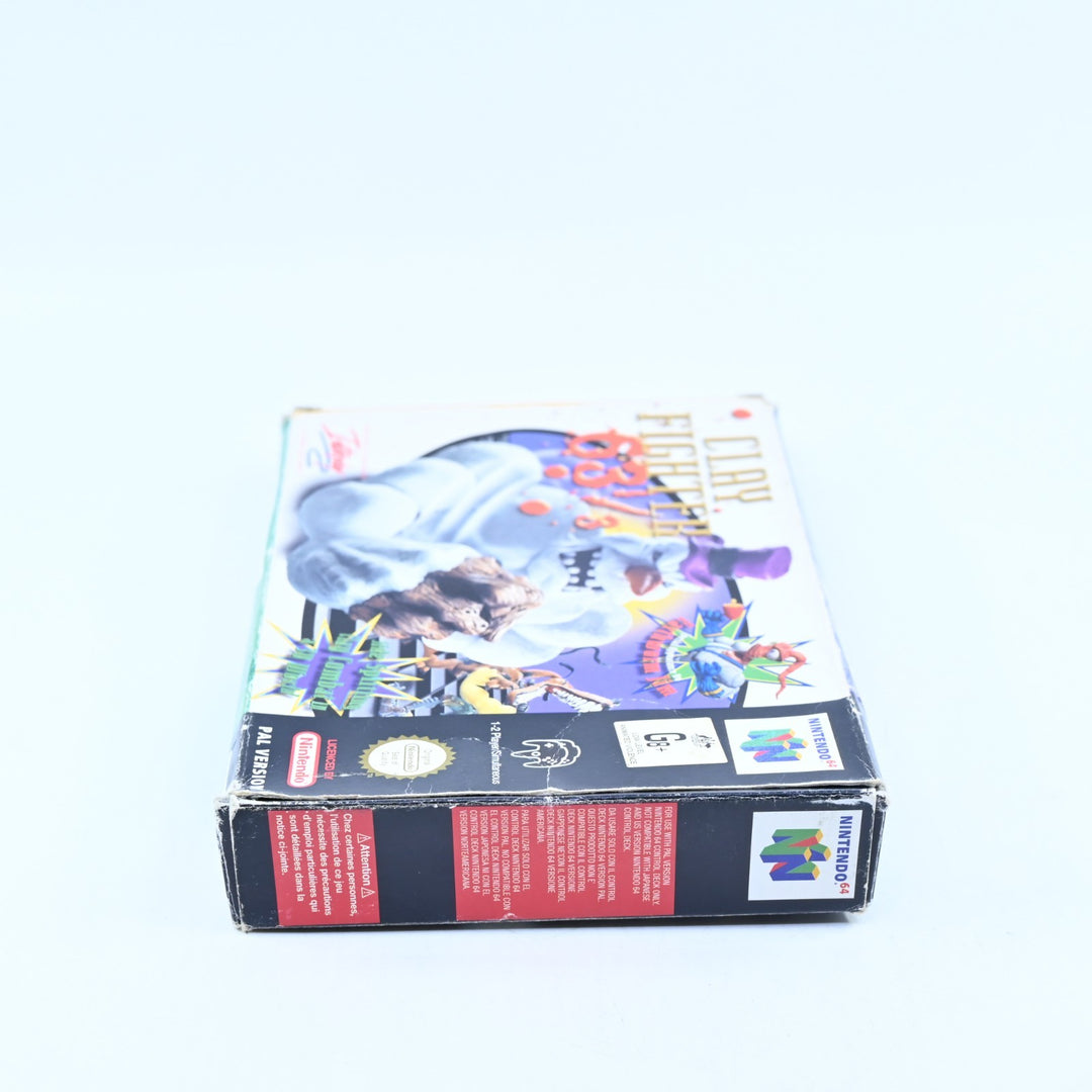 Clay Fighter 63 ⅓ - N64 / Nintendo 64 Boxed Game - PAL - Clay Fighter 63 1/3