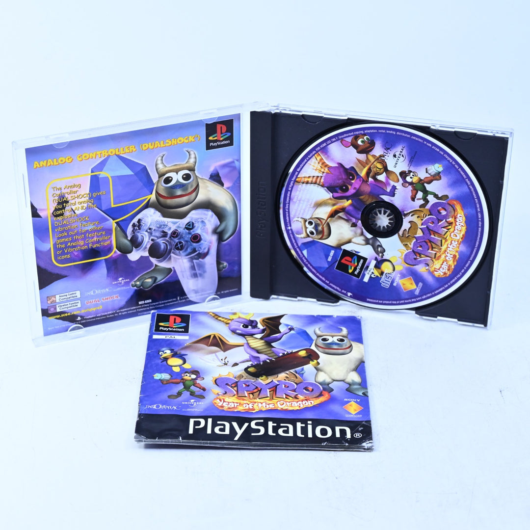 Spyro: Year of the Dragon - Sony Playstation 1 / PS1 Game + Manual - PAL