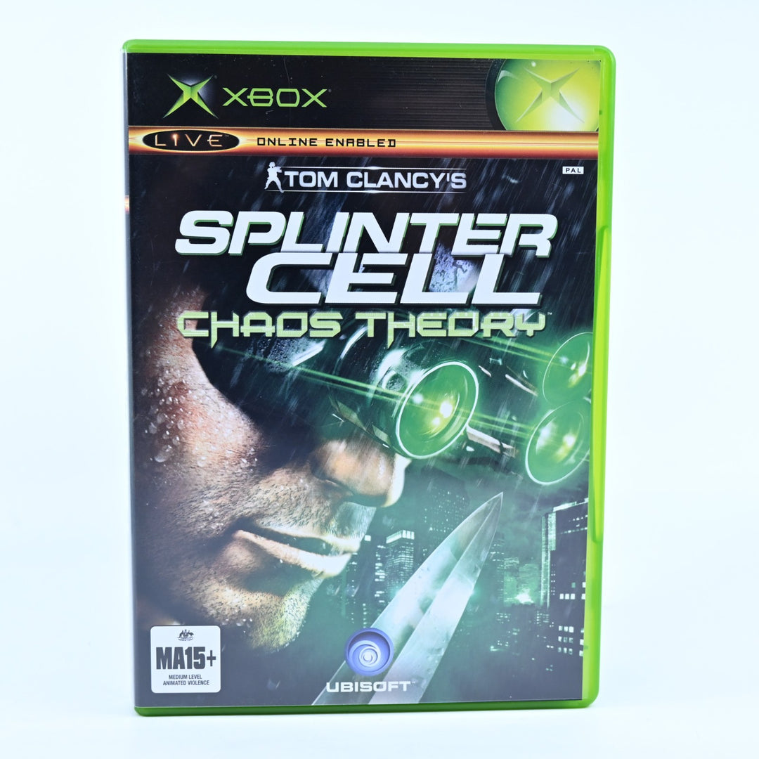 Tom Clancy's Splinter Cell: Chaos Theory - Original Xbox Game + Manual - PAL