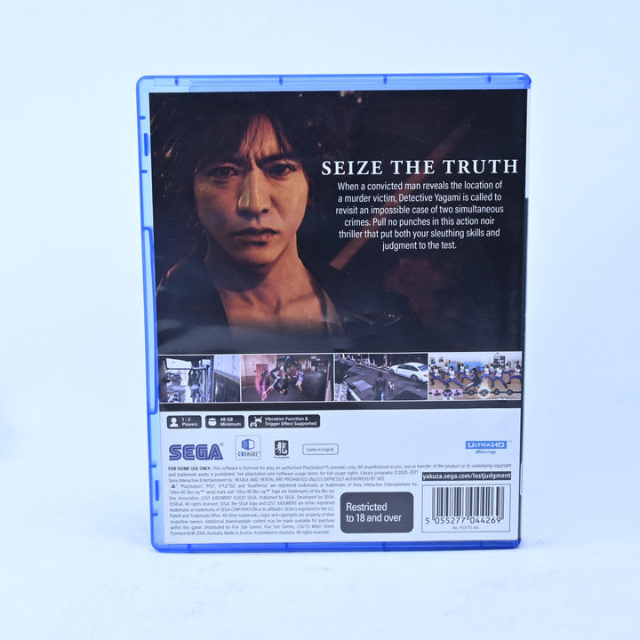 Lost Judgement - Sony Playstation 5 / PS5 Game - MINT DISC!