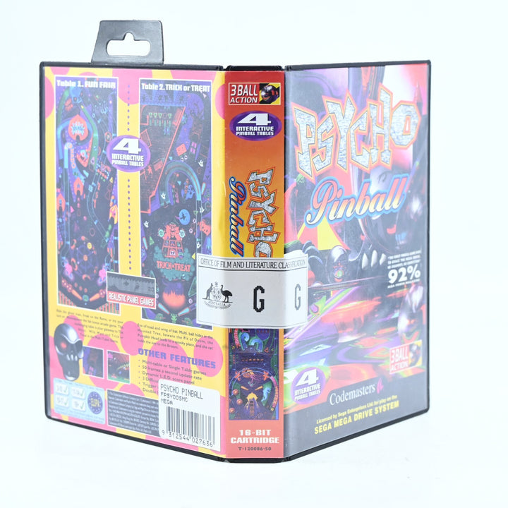 Psycho Pinball + Manual - Sega Mega Drive Game - PAL - FREE POST!