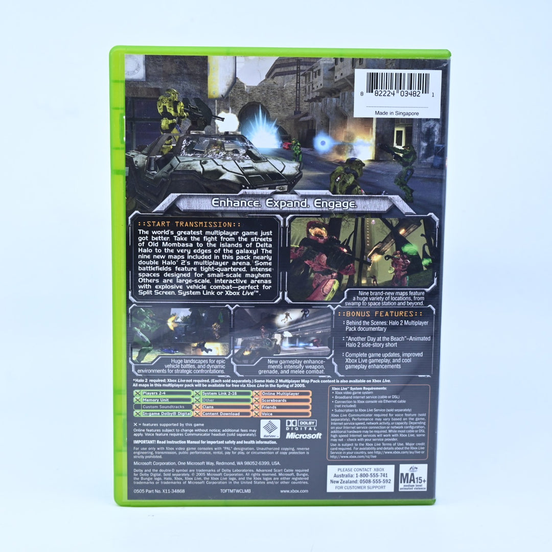 Halo 2 Multiplayer Map Pack - Original Xbox Game + Manual - PAL - MINT DISC!