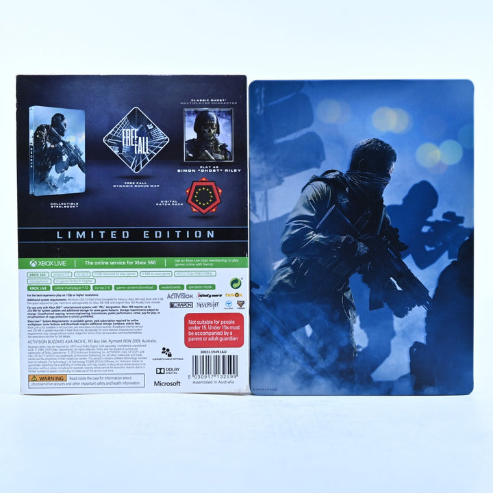 Call of Duty Ghosts Limited Edition - Xbox 360 Game + Manual + Steelbook - PAL