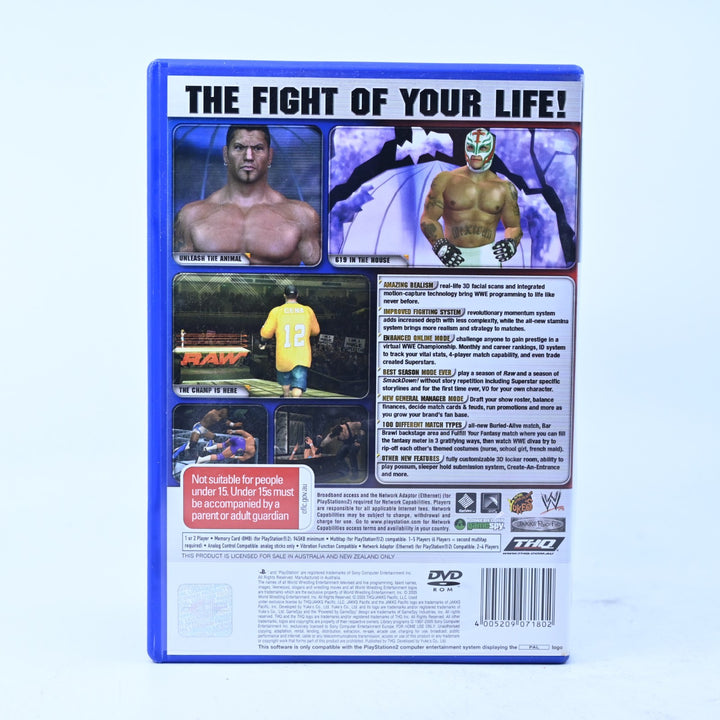 WWE SmackDown! Vs. Raw 2006 - PS2 Game + Manual + Royal Rumble DVD - PAL