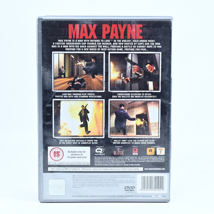 Max Payne - Sony Playstation 2 / PS2 Game + Manual - PAL - FREE POST!