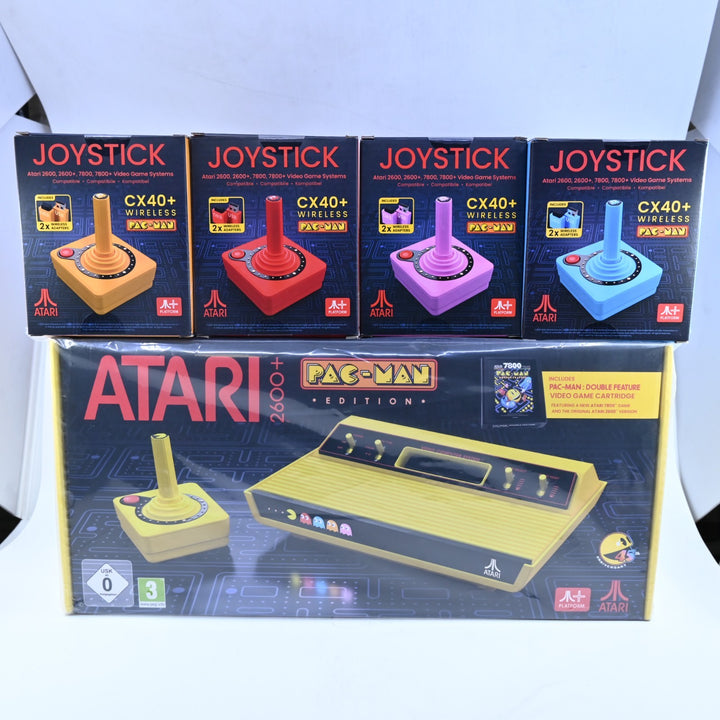 SEALED! Atari 2600+ Pac-Man Edition + 4 Joysticks - Atari 2600 Boxed Console