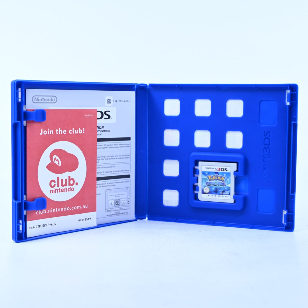 Pokemon Alpha Sapphire - Nintendo 3DS Game - PAL + Manual - FREE POST!