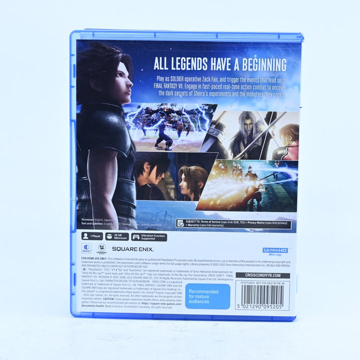 Crisis Core Final Fantasy VII Reunion - Sony Playstation 5 / PS5 Game