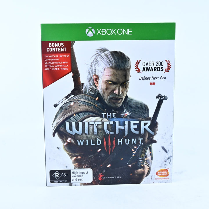 The Witcher III: Wild Hunt + Slip Cover - Xbox One Game - PAL - FREE POST!