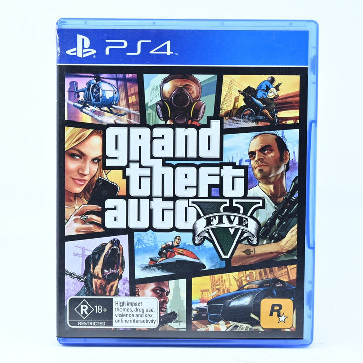 Grand Theft Auto V 5 - Sony Playstation 4 / PS4 Game + Manual - FREE POST!