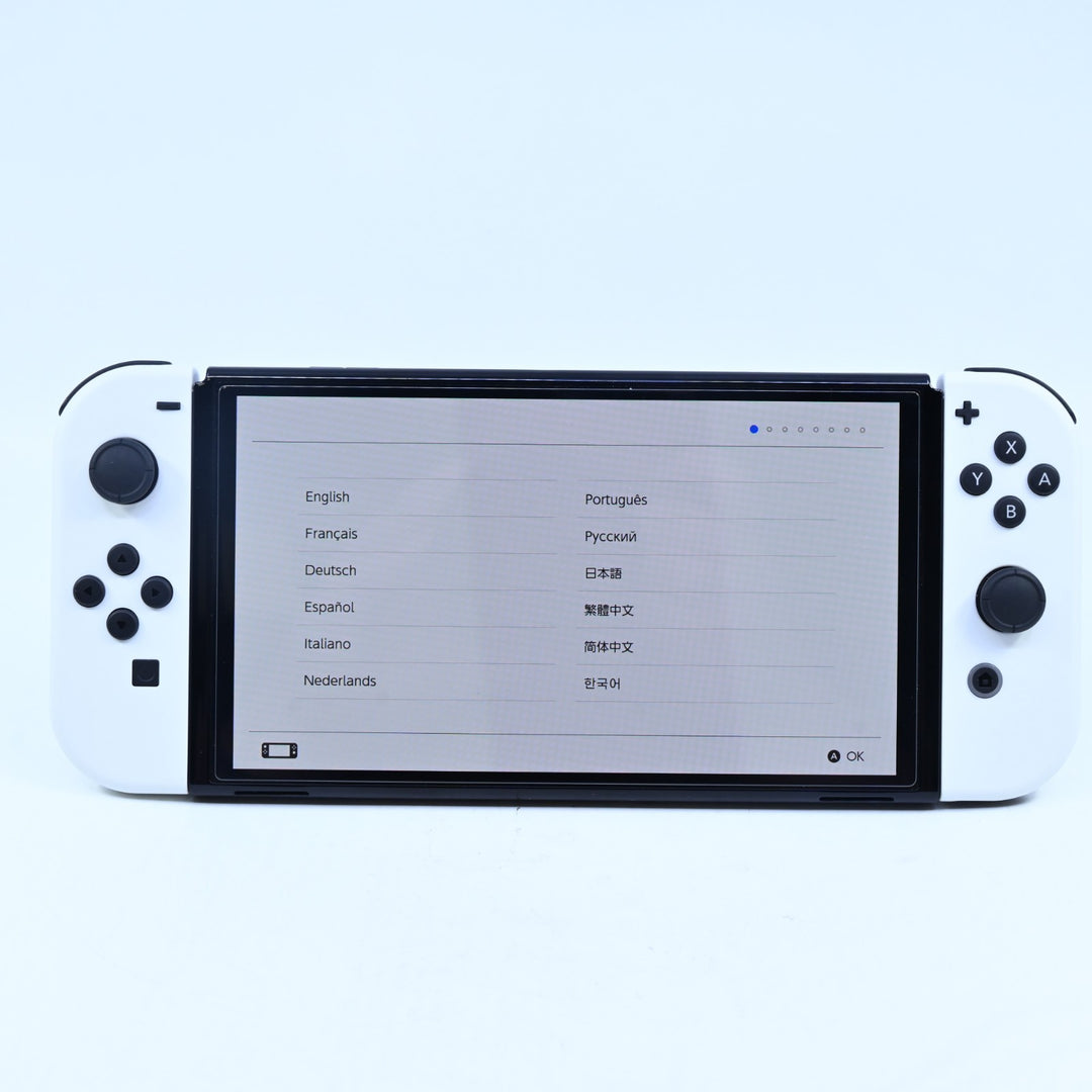 White - Nintendo Switch OLED Boxed Console - HEG-001 - FREE POST!