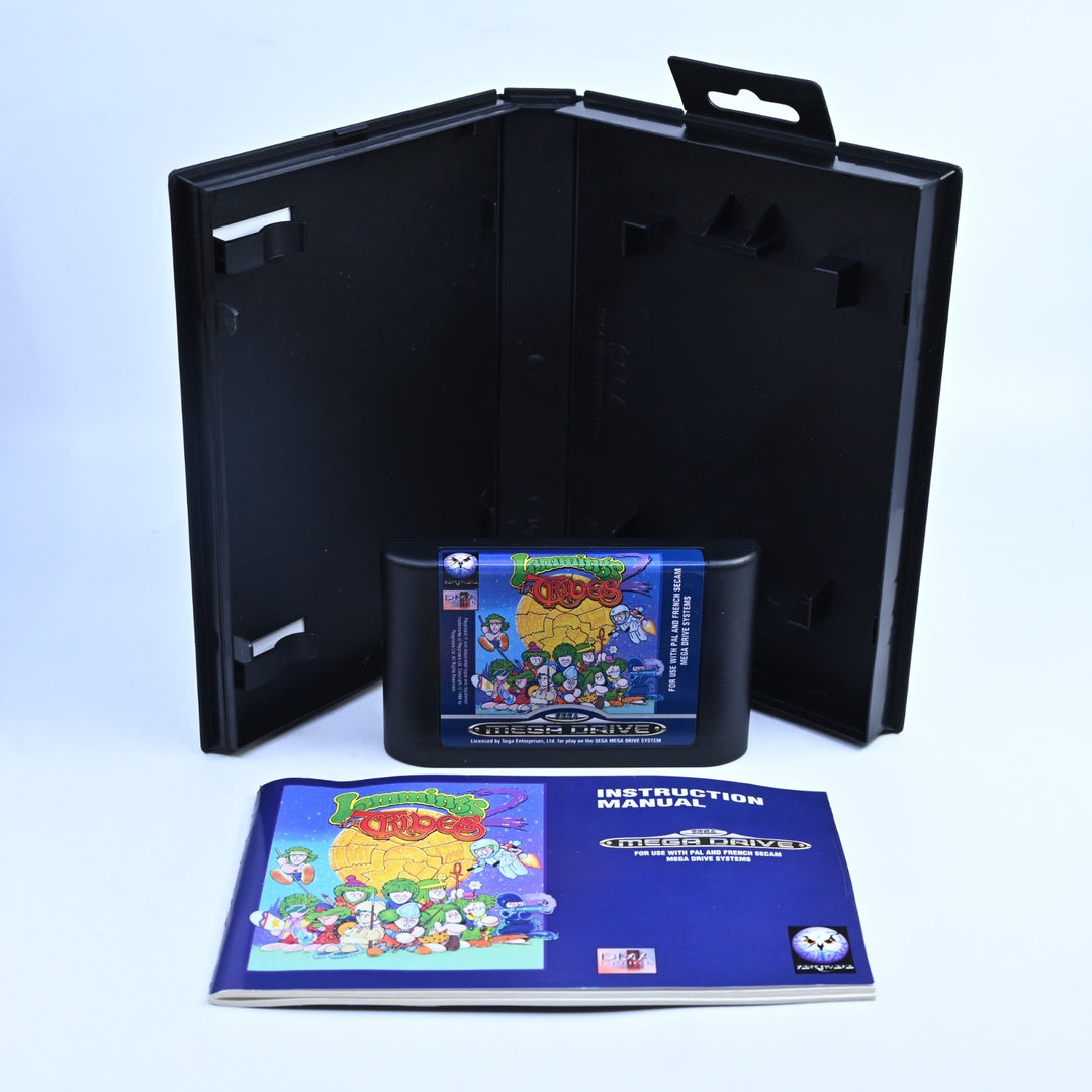 AS NEW! Lemmings 2: The Tribes - Sega Mega Drive Game + Manual - PAL