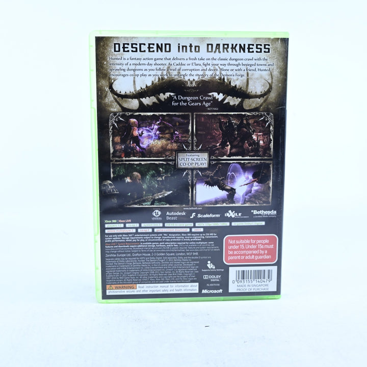Hunted: The Demon's Forge - Xbox 360 Game + Manual - PAL - MINT DISC!