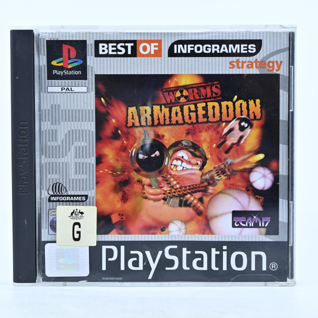 Worms Armageddon - Sony Playstation 1 / PS1 Game - No Manual - PAL