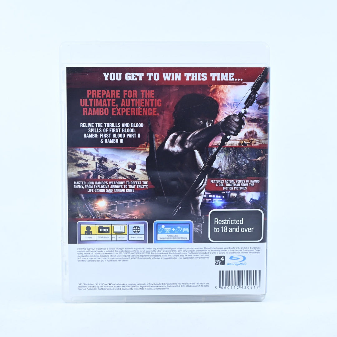 Rambo: The Video Game - Sony Playstation 3 / PS3 Game + Manual - MINT DISC!