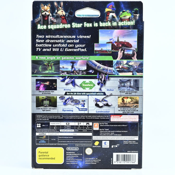 Star Fox Zero First Print Edition - Nintendo Wii U Game - PAL - LIKE NEW!