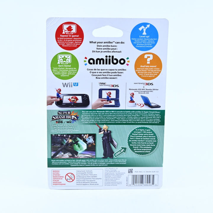 SEALED! - Cloud Amiibo No. 58 - Super Smash Bros. Collection - Toy