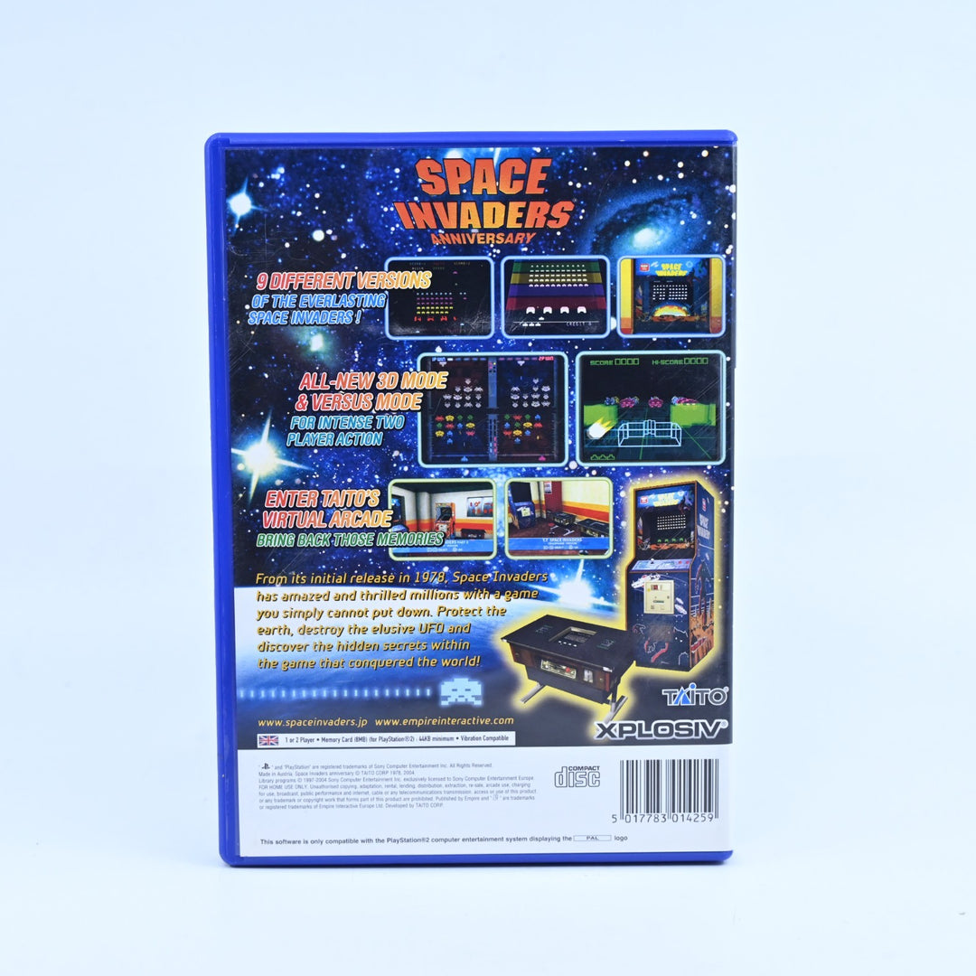 Space Invaders Anniversary - Sony Playstation 2 / PS2 Game + Manual - PAL
