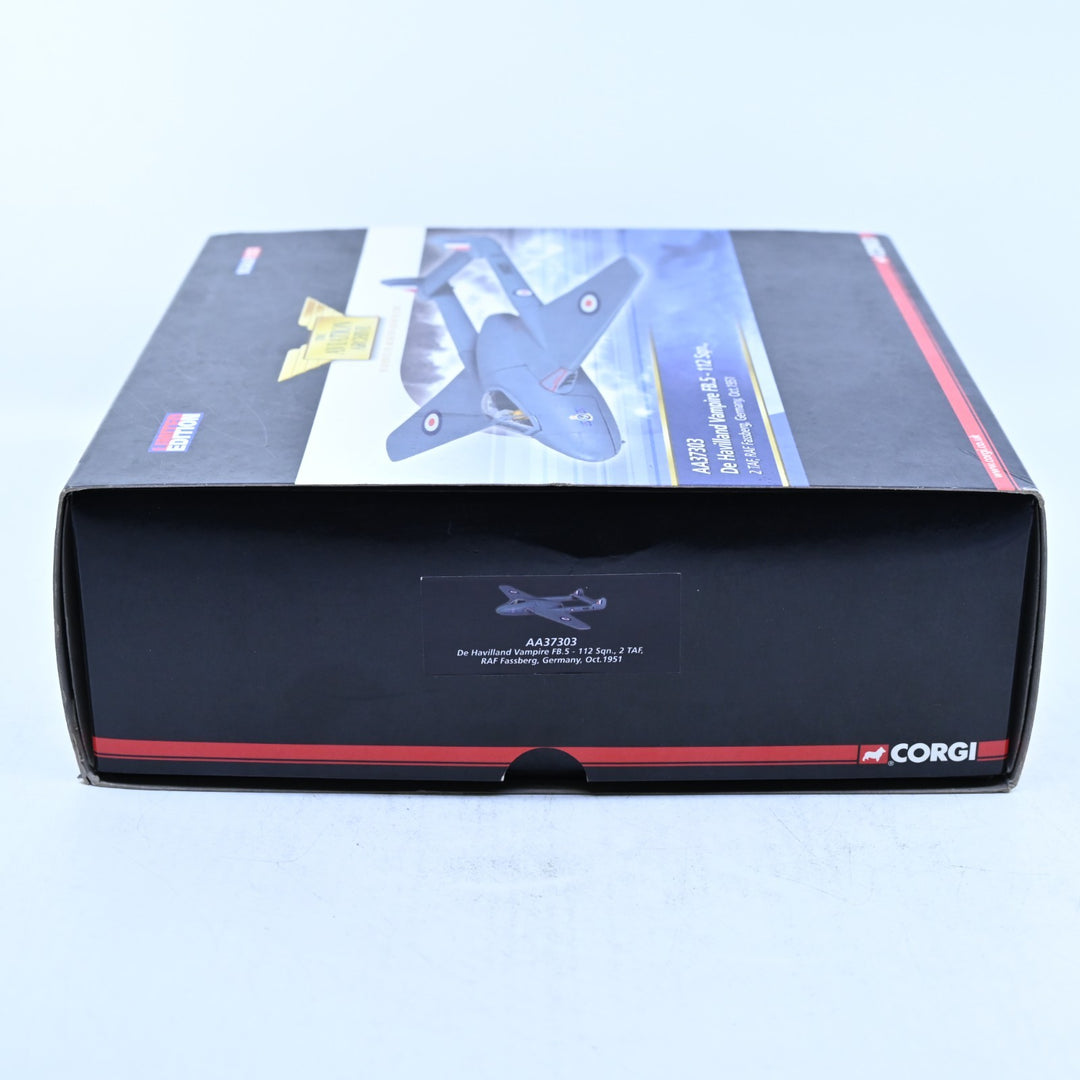 Corgi Aviation 1:72 De Havilland Vampire FB.5 112SQN RAF Fassberg AA37303 Plane