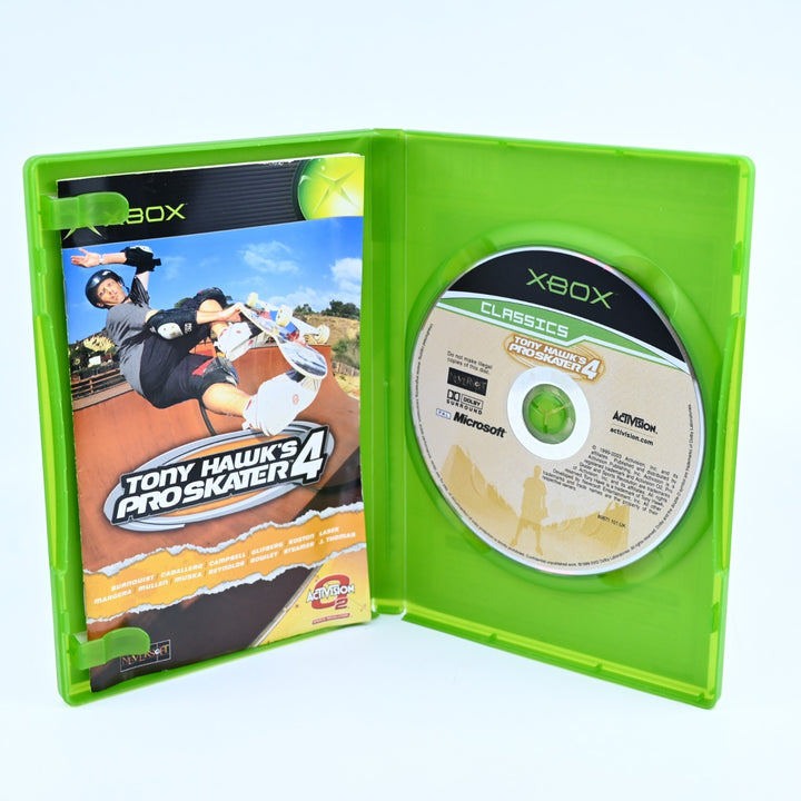 Tony Hawk's Pro Skater 4 - Original Xbox Game + Manual - PAL - MINT DISC!
