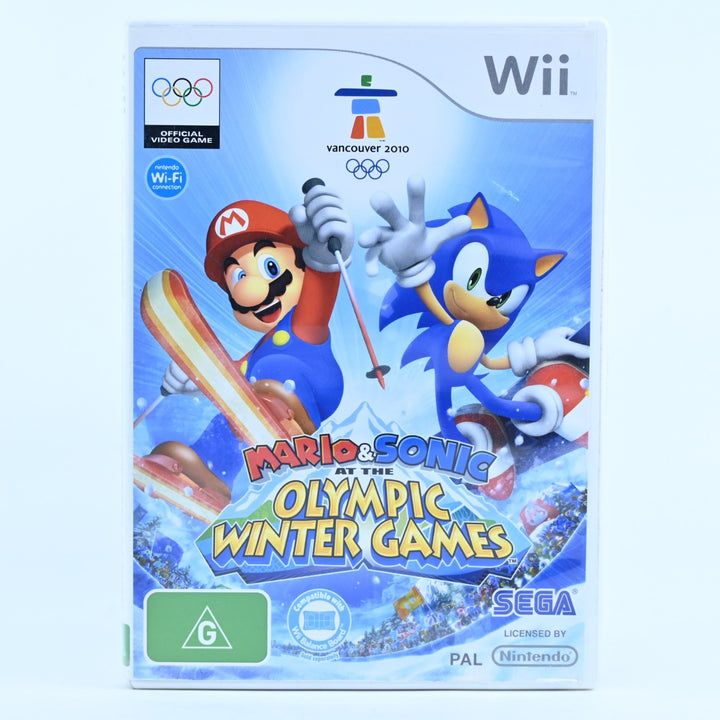 Mario & Sonic at the Olympic Winter Games - Nintendo Wii Game + Manual