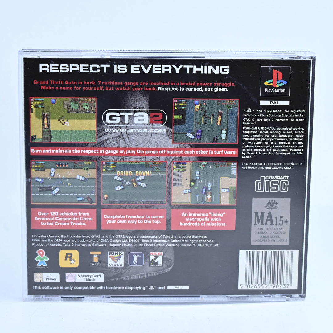 Grand Theft Auto 2 | GTA2 - PS1 Game + Manual - No Map - PAL