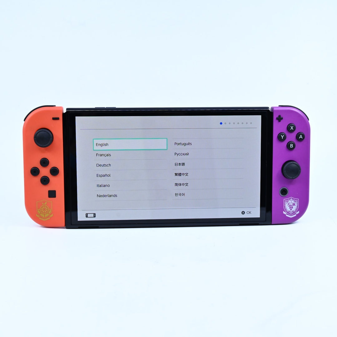 Pokemon Scarlet & Violet Edition - Nintendo Switch OLED Console - HEG-001 - PAL